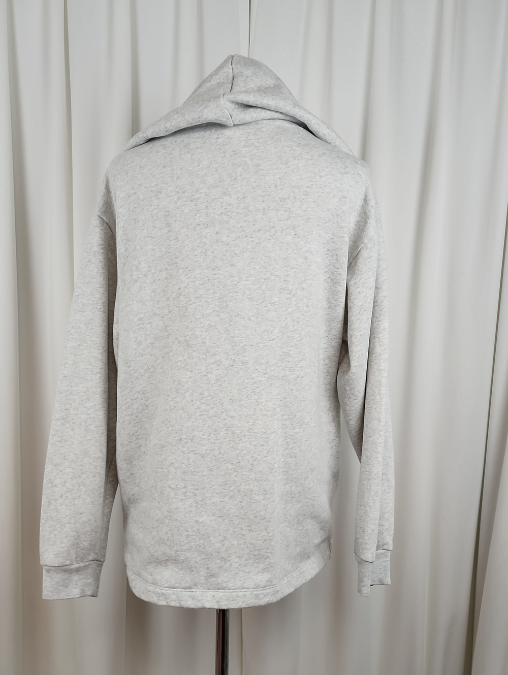 PINK Victoria's Secret Campus Pullover Hoodie Heathered Grey Size Medium - Picture 3 of 16